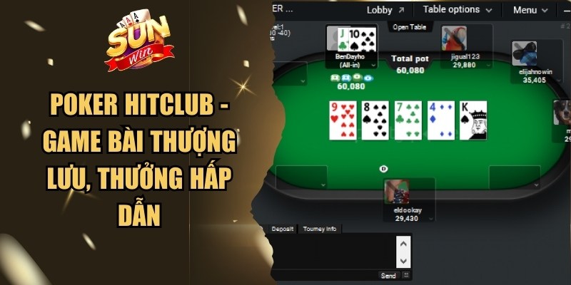 Poker Hitclub - Game Bài Thượng Lưu, Thưởng Hấp Dẫn 1 Poker Hitclub