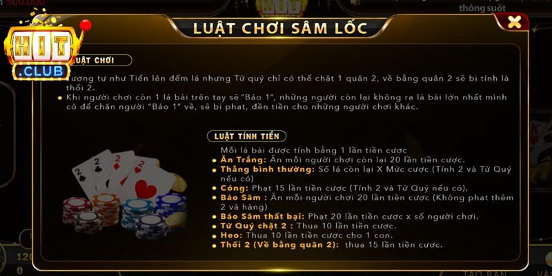 Sâm Lốc Hitclub - Siêu Phẩm Đánh Bài Hot Nên Thử Ngay 3 Cách thức phân định thắng thua trong Sâm Lốc rất công bằng