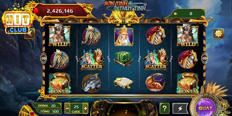 Sơn Tinh Thủy Tinh Hitclub - Siêu Phẩm Nổ Hũ Độc Đáo Số 1 3 Free Spin hỗ trợ người chơi nhận về những lượt quay không phí