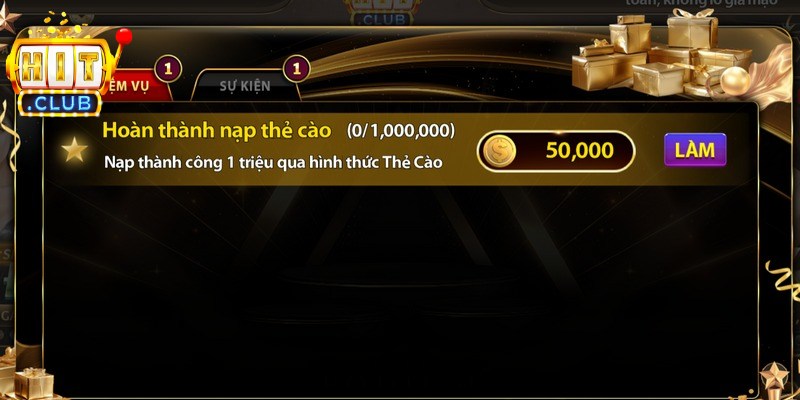 Thưởng Nạp Thẻ Cào Hấp Dẫn Hitclub Cập Nhật Hàng Ngày 2 Thưởng nạp thẻ cào cực hấp dẫn với ưu đãi lên đến 100%