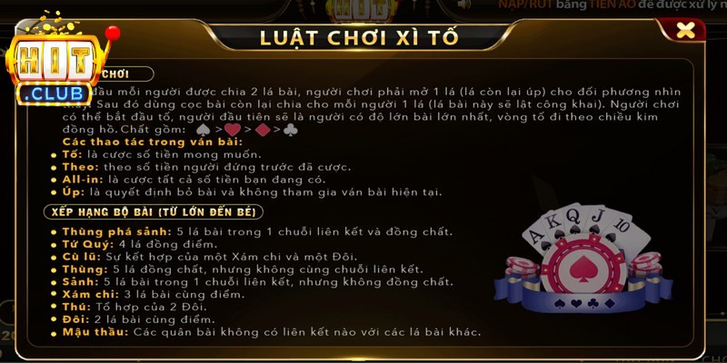 Xì Tố Hitclub nổi tiếng là trò chơi đẳng cấp, hấp dẫn bậc nhất